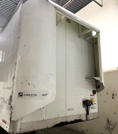 Gap trailer fairings on steve kron's trailer