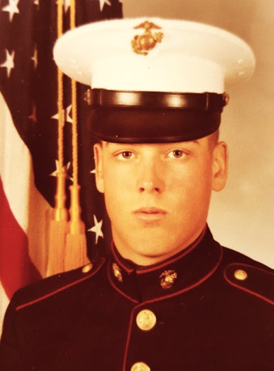 Glen Horack as a young Marine