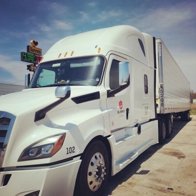 Globex Freightliner at Love's truck stop