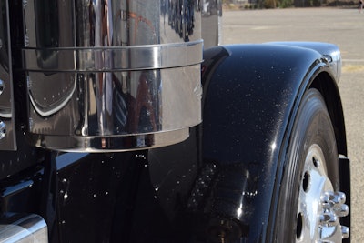 Front fender of A&D Equipment's 2020 Peterbilt 389
