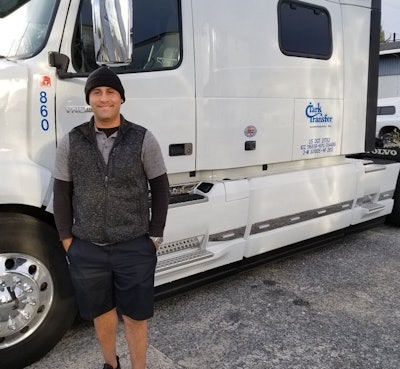 Mark Mills' first run for Clark Transfer in 2018 was hauled between Harrisburg and York in Pennsylvania, the company noted -- a relatively short drive that ended up under difficult circumstances taking 12 long hours of blizzard battling. But he got there. The show went on.