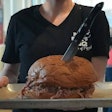 Four-pound pigzilla challenge pork sandwich