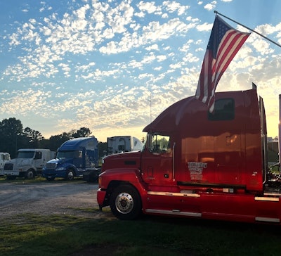 Til Friday Trucking's 1997 Mack Clifford the Big Red Dog