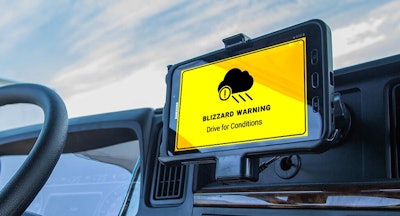 Drivewyze weather alert