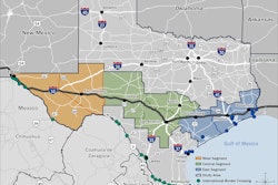 I-10 Texas corridor map