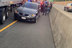 Corey Parker's truck stopping out-of-control car