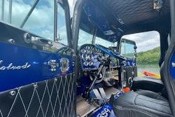 Interior of Randy Victory's 1986 Peterbilt 359