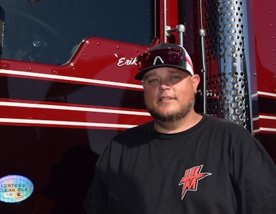 Erik Vaillette with his 2022 Kenworth W900L