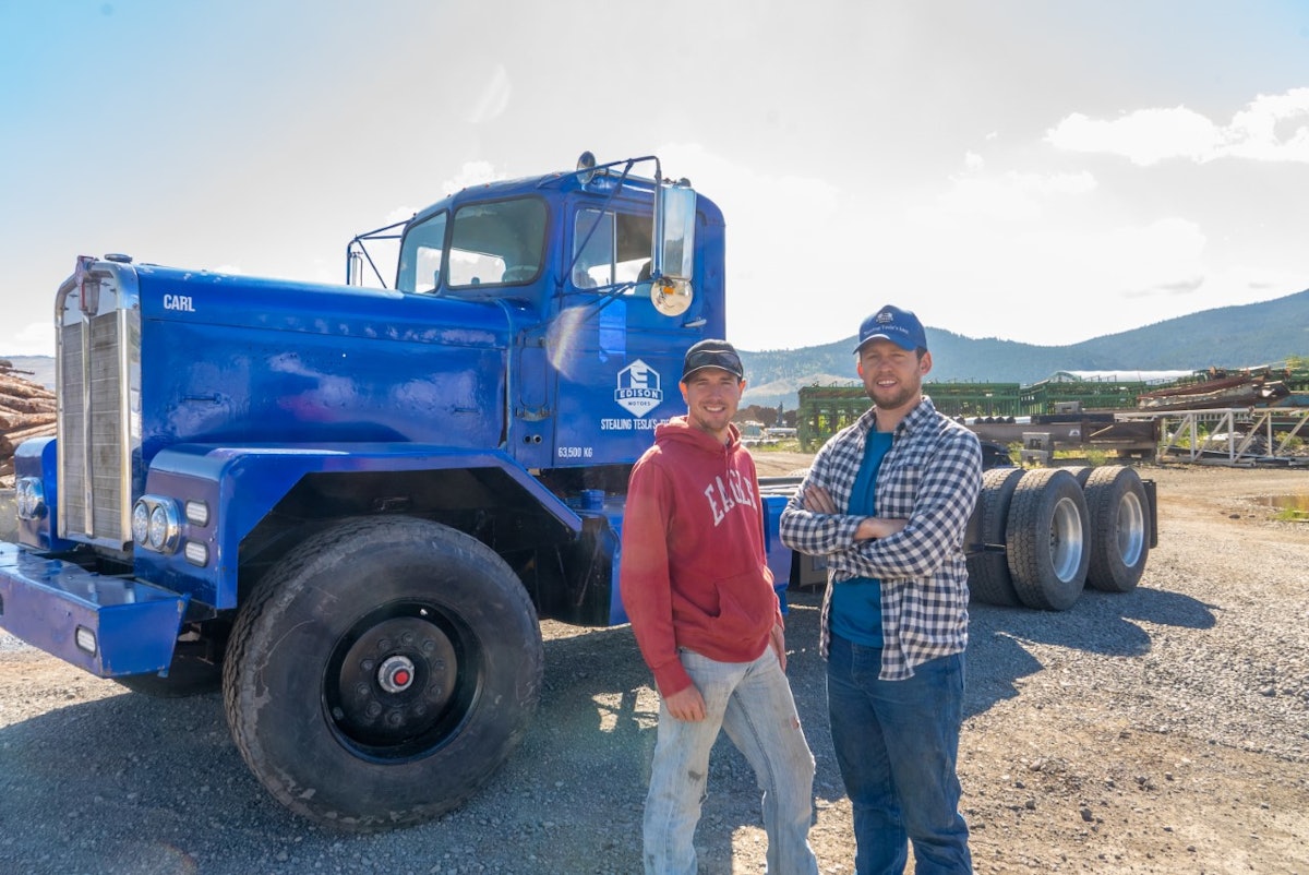 The man on a mission to electrify log hauling in a '62 Kenworth | Overdrive