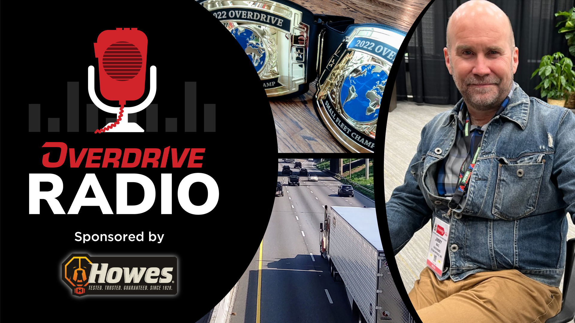 Overdrive Radio sponsored by Howes logos and jimmy mac
