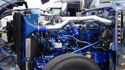 Austin Kiser's 2018 Peterbilt 389 engine