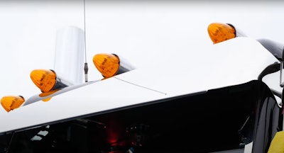 Lights on Brandon Burroughs' 2007 Peterbilt 379