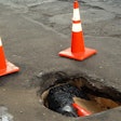 picture of a big pothole