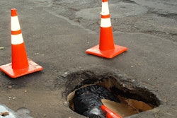 picture of a big pothole