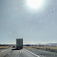 Van On Highway Into The Sun