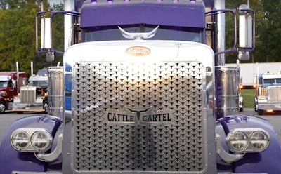 Front end of BryanLee Wagner's 2005 Peterbilt 379