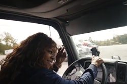 Angelique Temple behind the wheel
