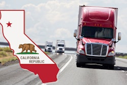 Truck on highway California