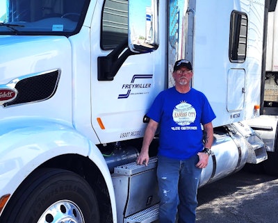 Clifford Petersen and his 2021 Peterbilt 579