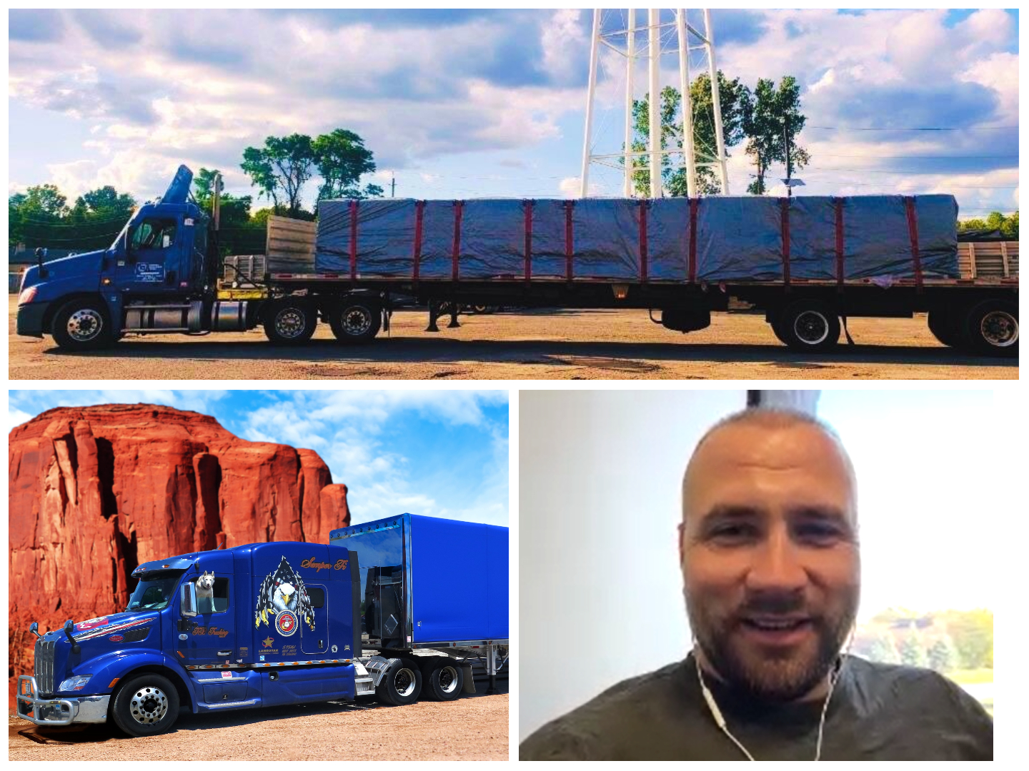 Collage of three fleets featured in TMS series