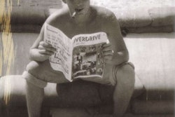 Doug Fetterly, pictured in 1967 stationed near Cambodia and reading one of among many copies of Overdrive his owner-operator father sent him from back home.