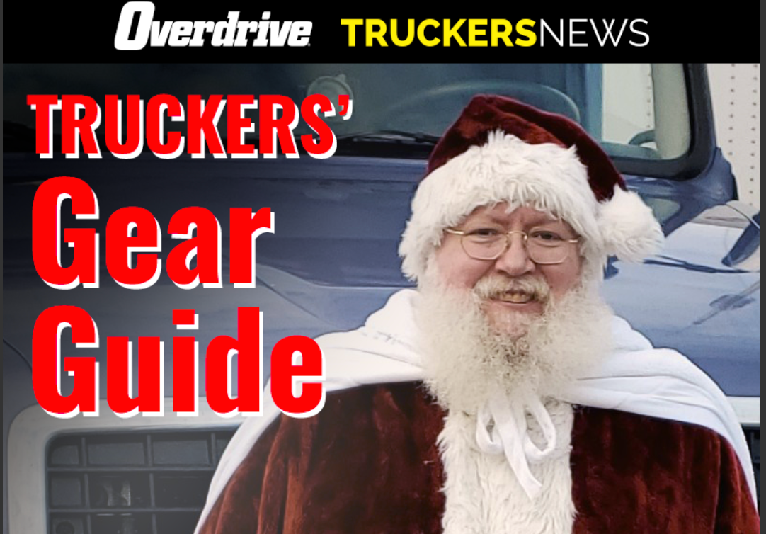 Santa on cover of the Truckers' Gear Guide