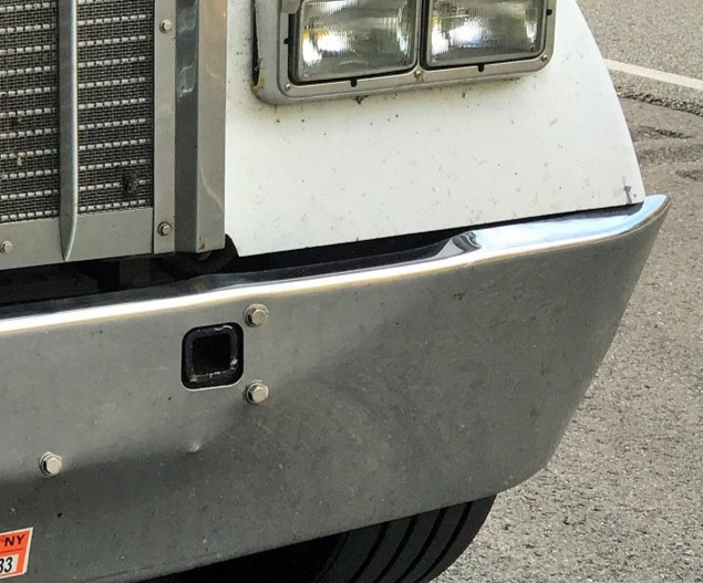 bumper damage to truck