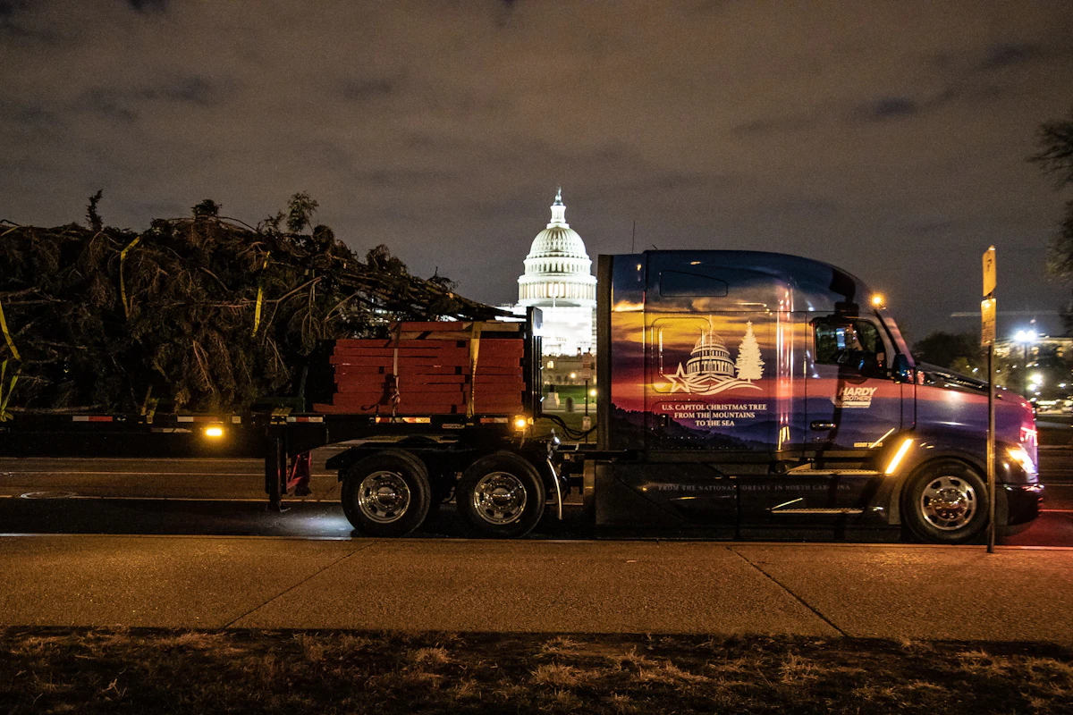 U.S. Capitol Christmas Tree arrives in Washington, D.C. - Vimarsana News