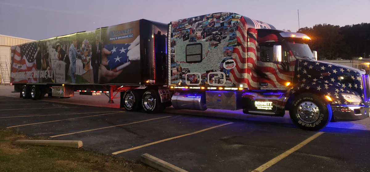 Fleets honor veterans with patriotic rigs - Vimarsana News