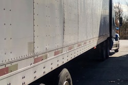 Dry van parked