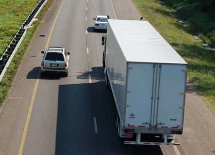 truck on highway