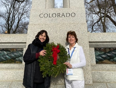 Janna Schaefer (left) with Williams