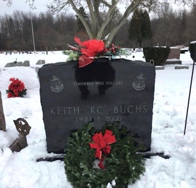 Keith Buchs' headstone