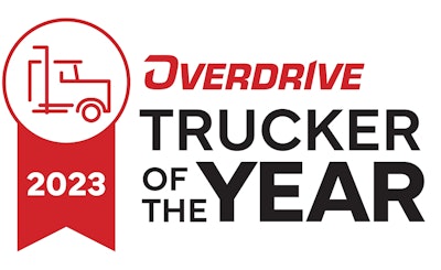 Overdrive Trucker of the Year banner/logo