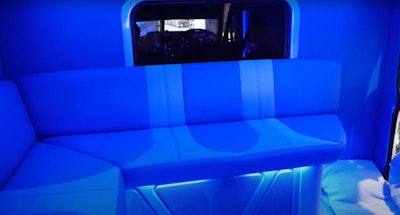 Sleeper of Troy Massey's 2014 Peterbilt 389