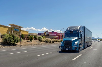 Torc Freightliner on the road