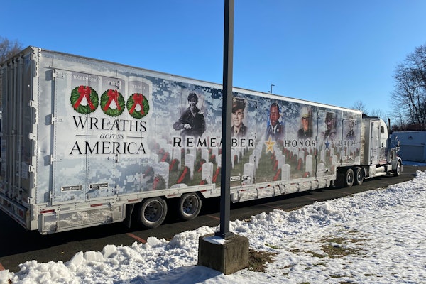 Meyer's wreaths across america trailer
