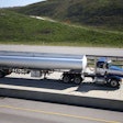 Propane tanker truck on highway