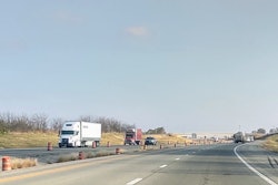trucks on highway