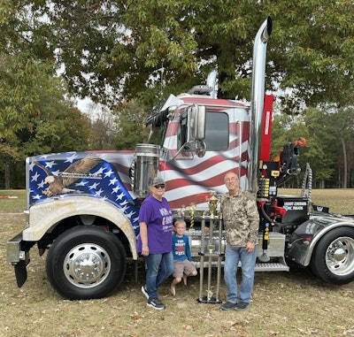 the parks and American Truckers Jubilee truck show trophies