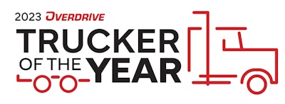 Overdrive's 2023 Trucker of the Year logo