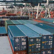 Containers at port