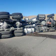 Rollover truck accident