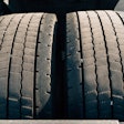 Tread patterns on a truck tire