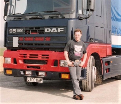 Chris Smith with DAF cabover