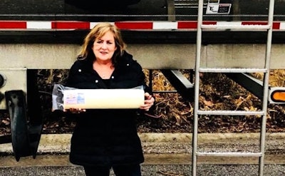 Denise Marhoefer with Provolone cheese