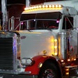 Irby Hallman's 2000 Peterbilt 379 at night