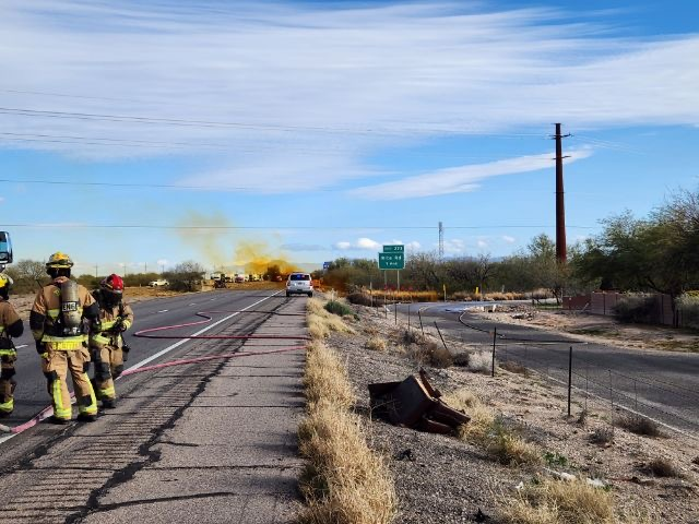 I-10 truck crash Tucson