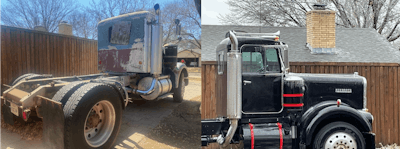kenworth w900a before and after