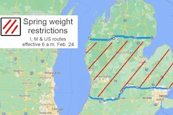 Updated Michigan spring weight restrictions